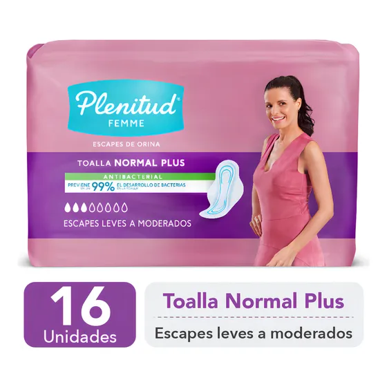 Toalla Normal Plenitud Femme - 16 Un.