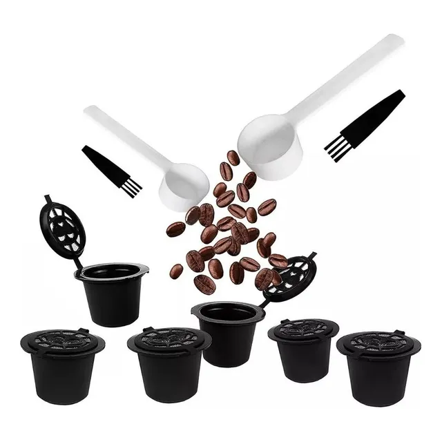 6 Capsulas Reutilizables Para Cafetera Nespresso +accesorios