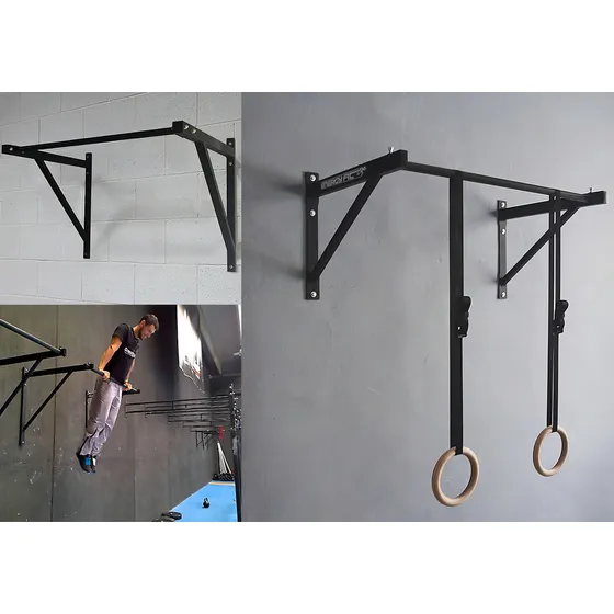 Barra Para Muscle Up Y Pull Ups Color Negro