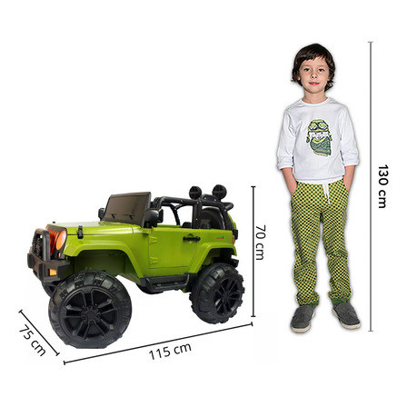 Mini Jipe Elétrico Infantil Criança Controle Luz Som Carro Cor Verde Importway Bw028vd Mini Jipe Elétrico Infantil Criança Controle Luz Som Carro Cor Verde Importway Bw028vd