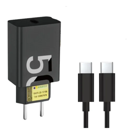Carregador Turbo 50w Para Motorola Moto E E7 E13 E20 E22 Cor