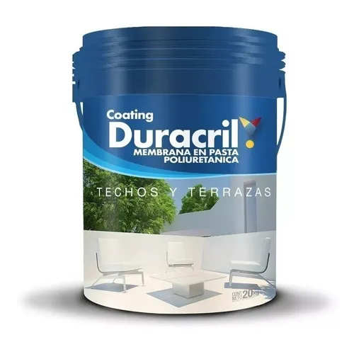 Membrana 20 Kg Duracril Poliuretanica Colores Incoloro