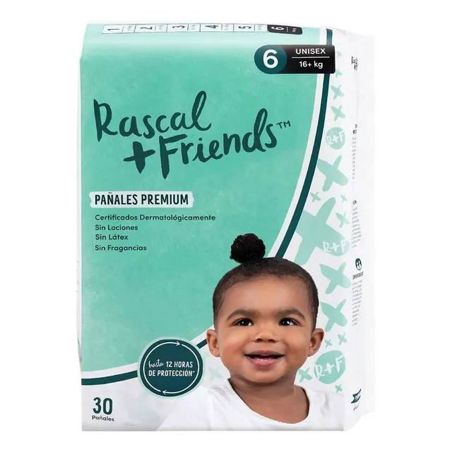 Pañales Premium Rascal + Friends Etapa 6