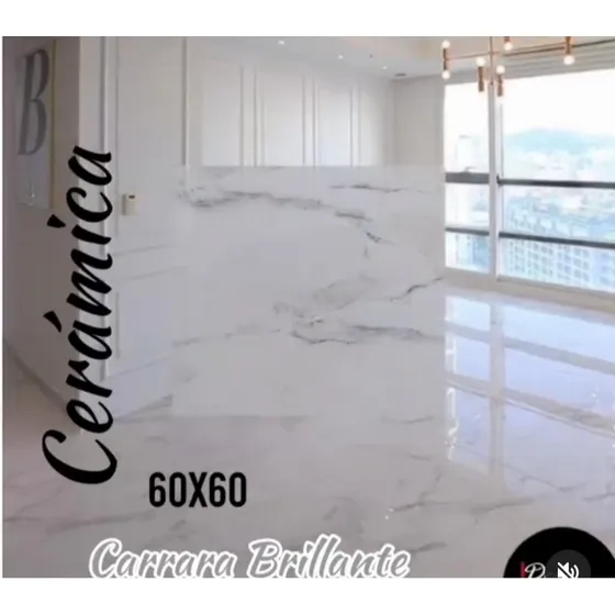 Ceramicas Tipo Porcelanato 60x60 Carrara.