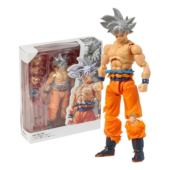 Brinquedos Bonecos Shf Dragon Ball Goku Silver Hair Ultra In