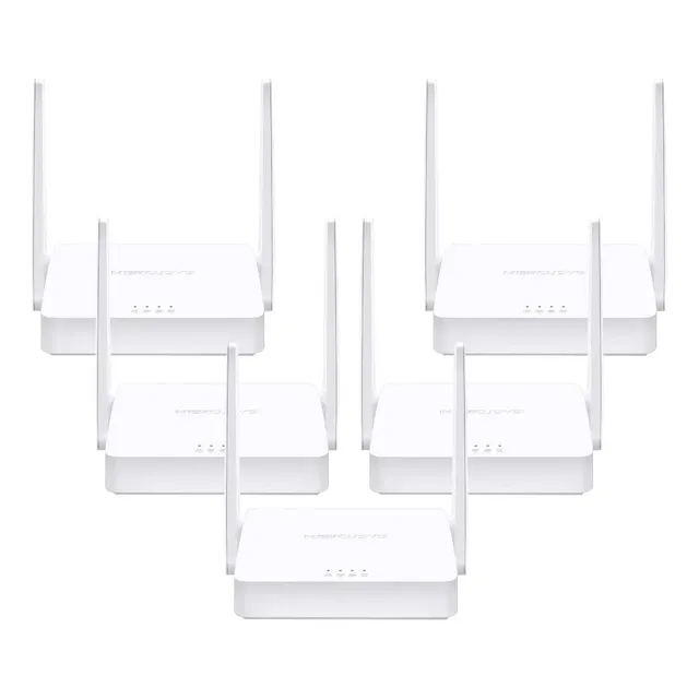 Kit 5 Router Mercusys Mw302r Con 2 Antenas N300