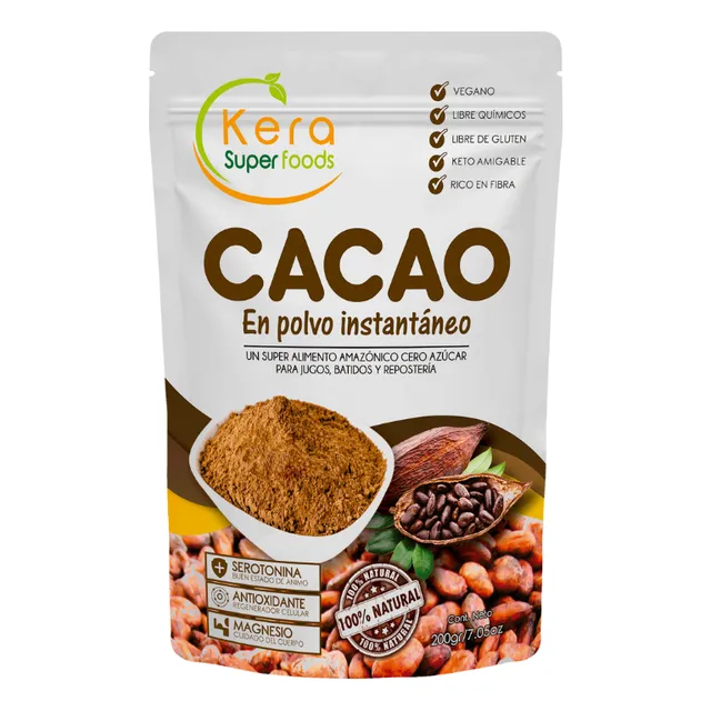Cacao En Polvo Puro - Kera 200g
