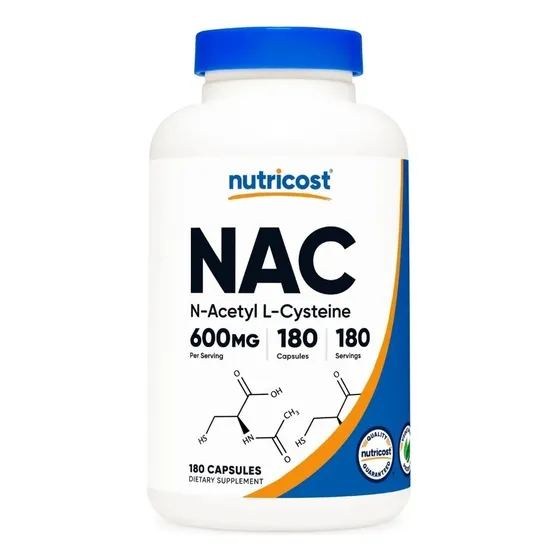 Nac 600mg N-acetyl L-cysteine Nutricost X 180caps