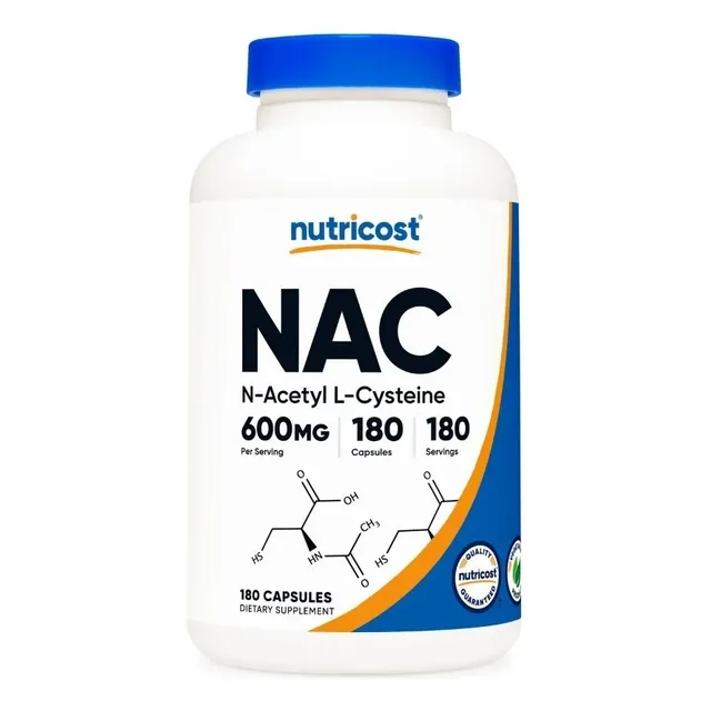 Nac 600mg N-acetyl L-cysteine Nutricost X 180caps