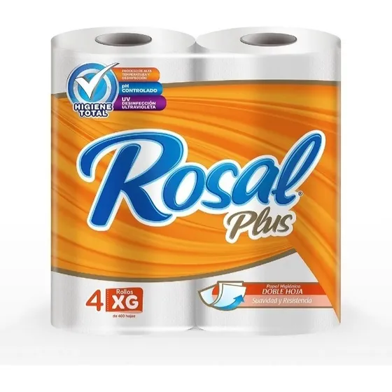 Papel Higiénico Rosal 400 Hojas Al Mayor Somos Tienda Física