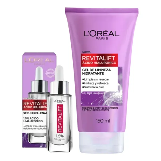 Serum Loreal Revitalift + Gel De Limpieza Revitalift Combox2