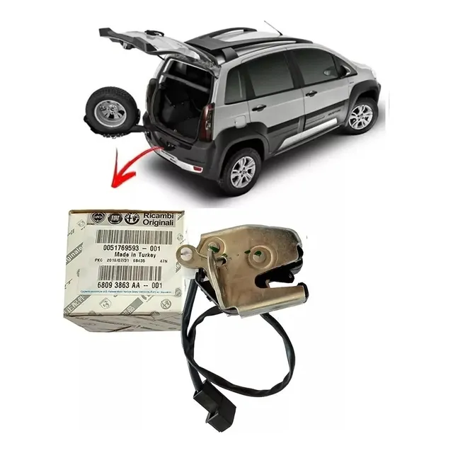 Cerradura Puerta Rueda Auxilio Fiat Idea Adventure Original®