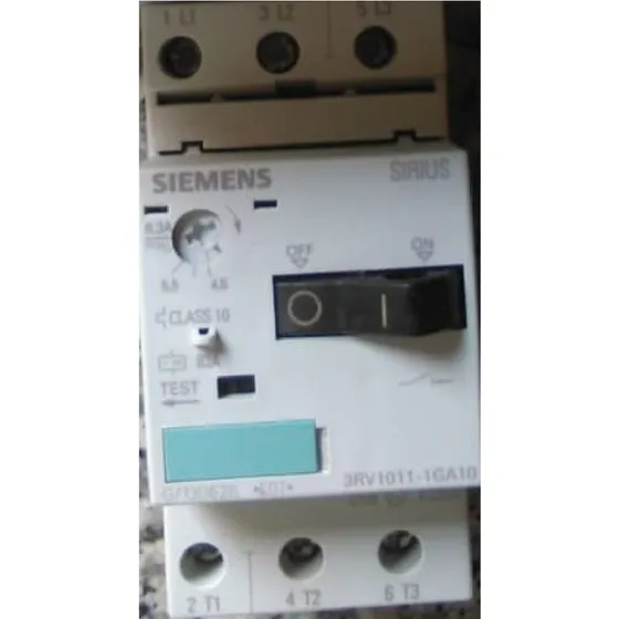 Guardamotor Siemens 4,5 - 6,5 Amp Modelo 3rv1011 1ga10