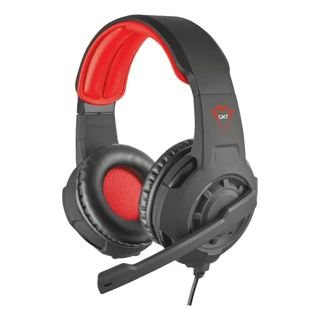 Audífonos Gamer Trust Radius Gxt 310 Black Y Red