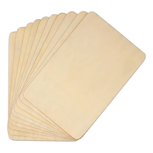 Paquete De 10 Hojas De Madera, Tablero De Madera Natural Si.