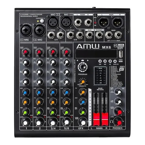 Mesa De Som Behringer Xenyx Qx602 Efx Mp3 6 Canais | Parcelamento