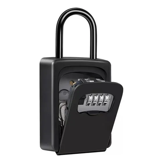 Caja Guarda Llave Con Clave Seguridad Colgante Muro Norplat Color Negro