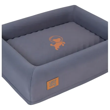 Cama Akol Dog 60 X 50cm Cinza Espuma Ortopédica