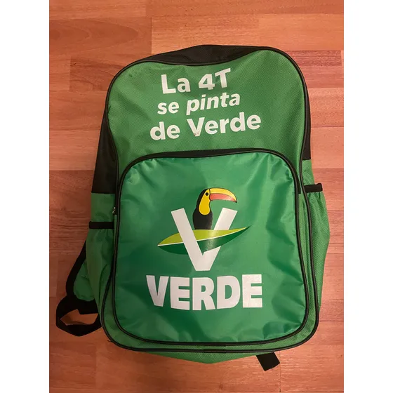 Mochila Partido Verde Ecologista Verde