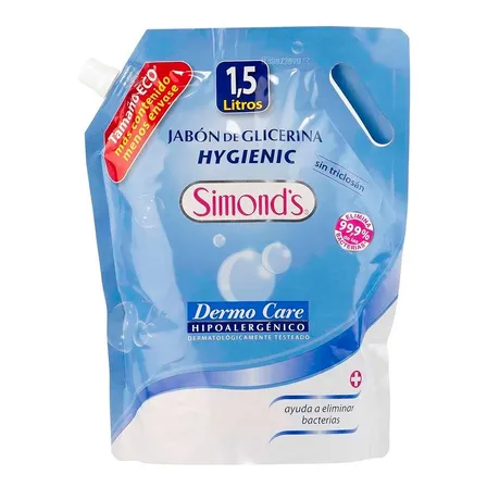 Jabón Líquido Simonds Dermo Care Hygienic 1.5 L