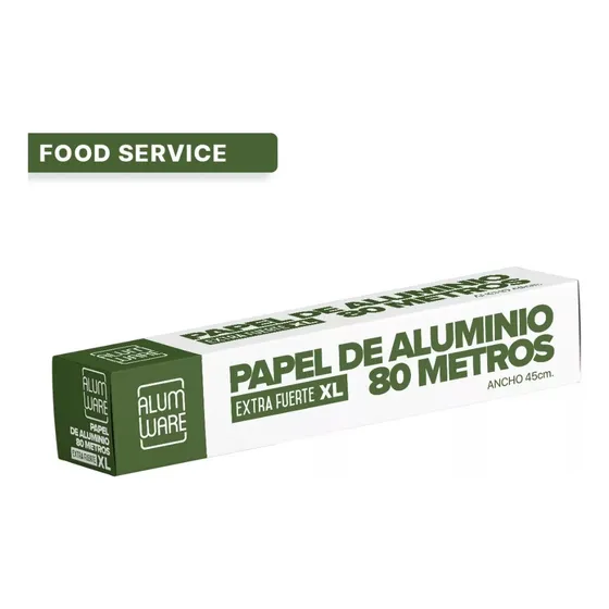 Papel De Aluminio Profesional 45cm X 80m