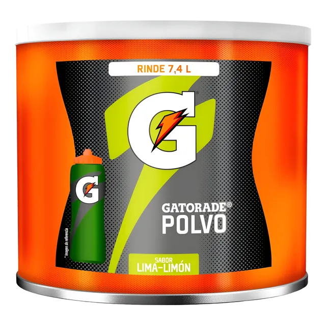 Gatorade En Polvo Lima Limón 521g Rinde 7.4 L