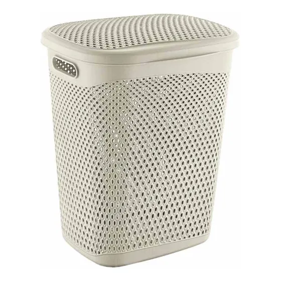 Cesta De Lavanderia Color Crema 55 Lts