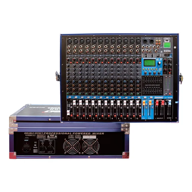 Lexsen Lxr2500 Consola 2500 Watts 12 Canales Canon Xlr Fxbt