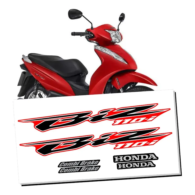 Kit Faixas Adesivos Biz 110i 125 2018 - 2024 Novos