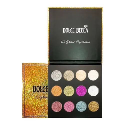 Paleta De Sombras Glitter 12 Colores Dolce Bella Color de la sombra GB-1230