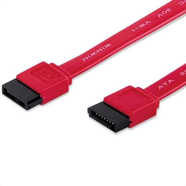 Cable Sata Manhattan De Datos 6.0 Gbps 50 Cm Rojo 340700