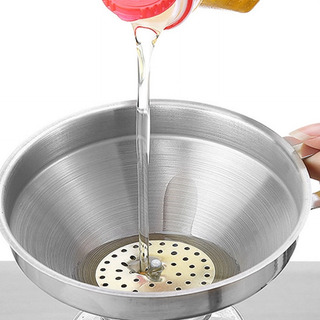 Colador De Embudo De Aceite De Cocina De Acero Inoxidable De Colador De Embudo De Aceite De Cocina De Acero Inoxidable De