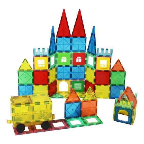 Bloques Fichas Magnéticas Juguete Construcción Niños 60pcs