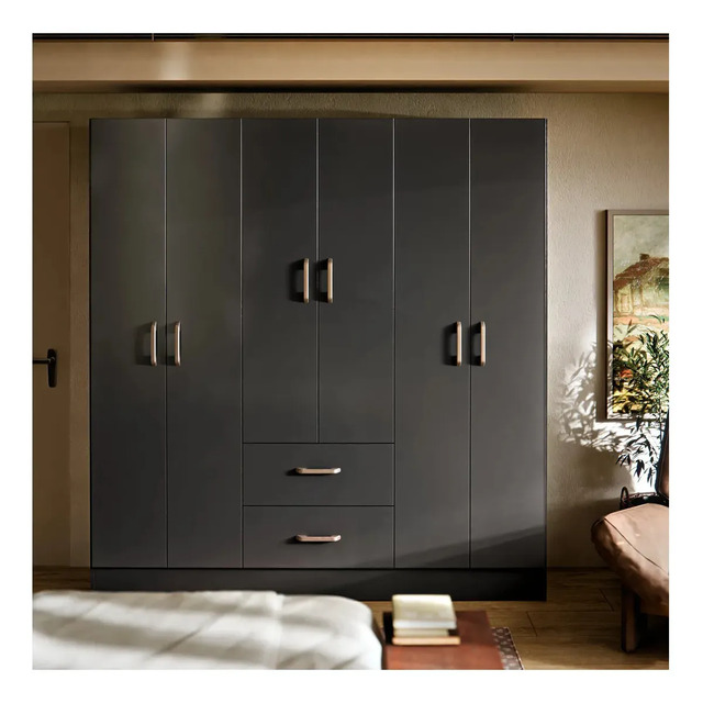 Guarda Roupa Casal 6 Portas 2 Gavetas Jamaica Roupeiro Grande Para Quarto Organizador De R... Guarda Roupa Casal 6 Portas 2 Gavetas Jamaica Roupeiro Grande Para Quarto Organizador De R...