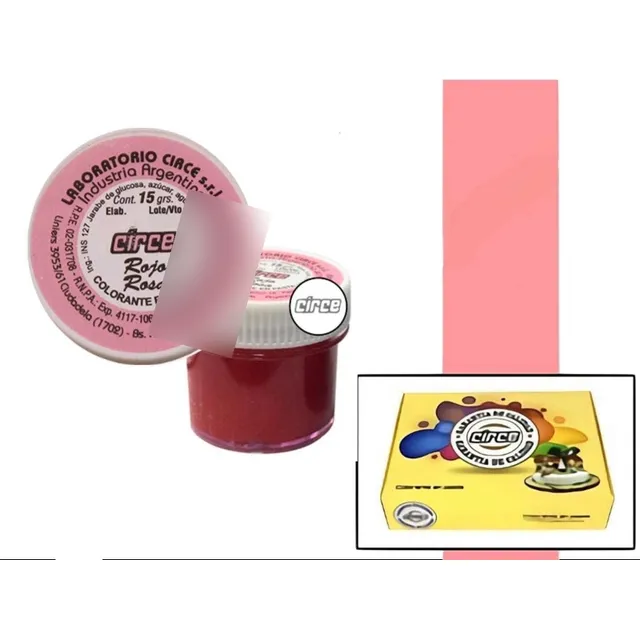 Colorante En Pasta Circe Rojo Rosa X1 Unidad
