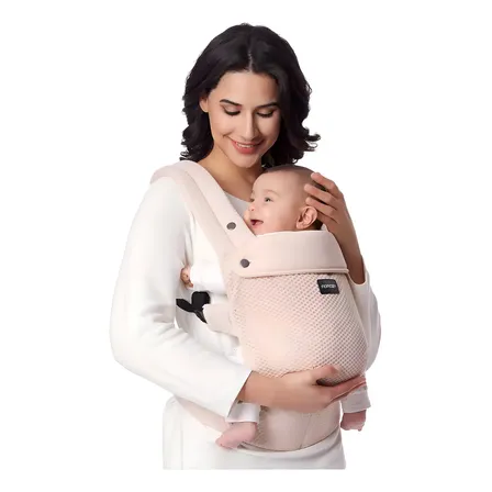 Momcozy Portabebé Enfriamiento Cangurera Bebé Transpirable Bc001 Material de Malla de Aire Rosa