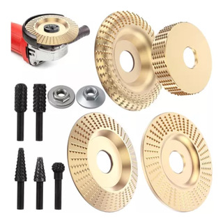 Juego De 4 Discos Para Tallar Madera+juego De 5 Escofinas Juego De 4 Discos Para Tallar Madera+juego De 5 Escofinas