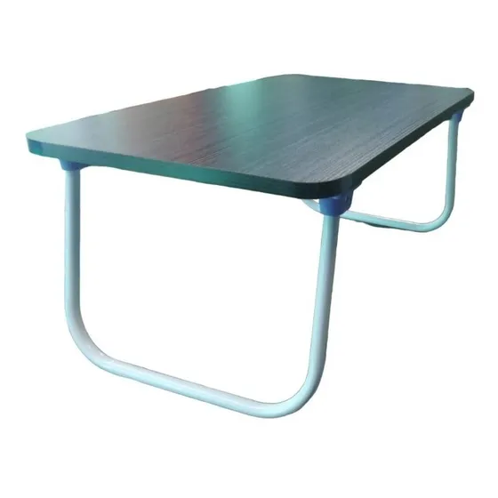  Mesa Portatil Negra Laptop Plegable Maderada Ajustable Cama