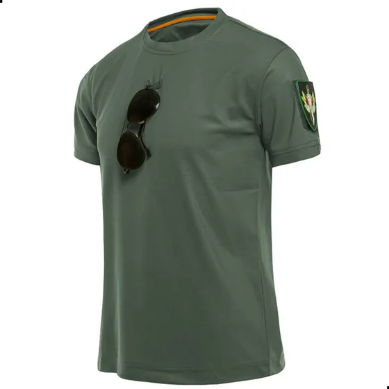 Camiseta Playera Licra Hombre Manga Corta Militar Táctica