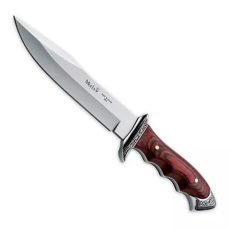 Cuchillo De Caza Muela Venecia 21833 Madera Hoja 18cm 501063 Color Marrón