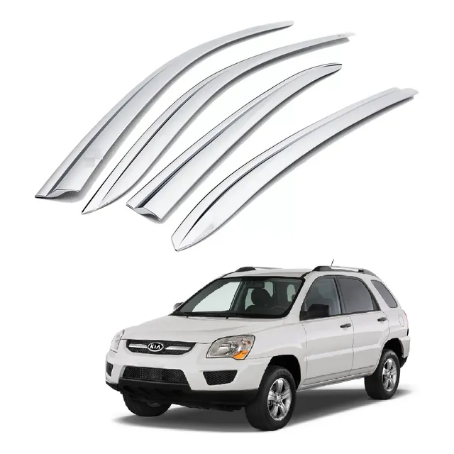 Tejas Viseras Deflectores Cromados Ventana Kia Sportage