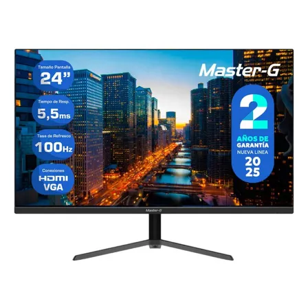 Monitor Master-G Mgme2440 24 Fhd Led Ips 100Hz Negro