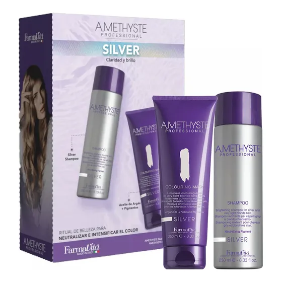 Combo Farmavita Silver Shampoo + Mascara 250ml