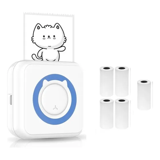 Mini Impresora Térmica Bluetooth Usb Recargable 