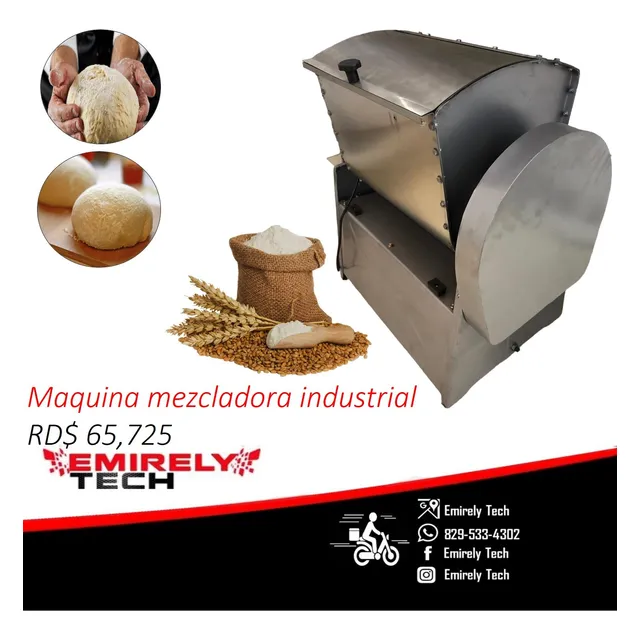Maquina Industrial Amasadora Mezcladora De Masa De Harina