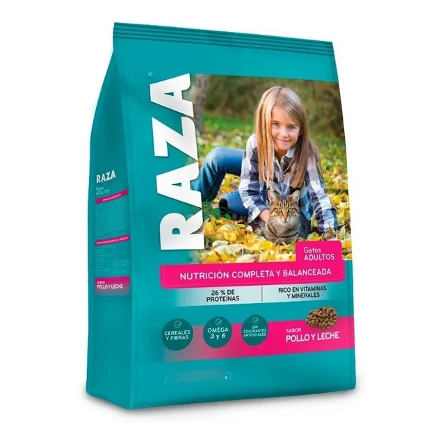 Raza Gato Adulto X 10kg Pollo y Leche