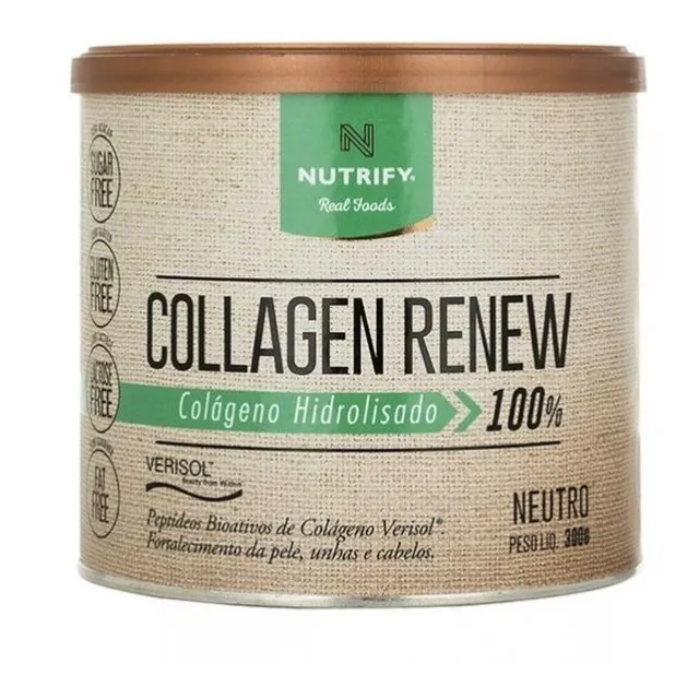Collagen Renew Hidrolisado Nutrify - 300g - Colágeno Verisol