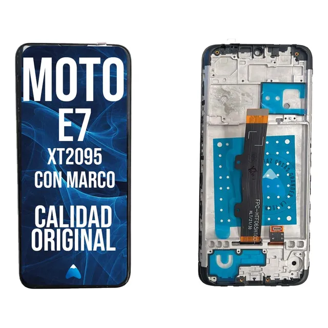 Modulo Motorola Moto E7 Xt2095 Con Marco 100% Original