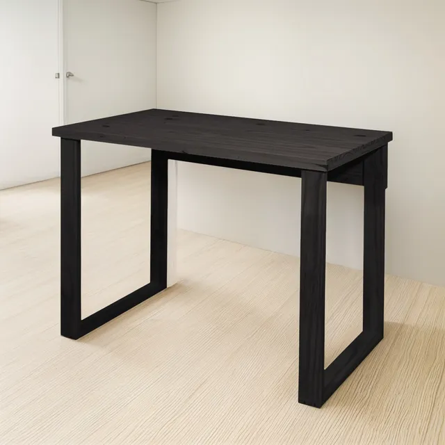 Escritorio Simple 100 Pata Rectangular Color Negro