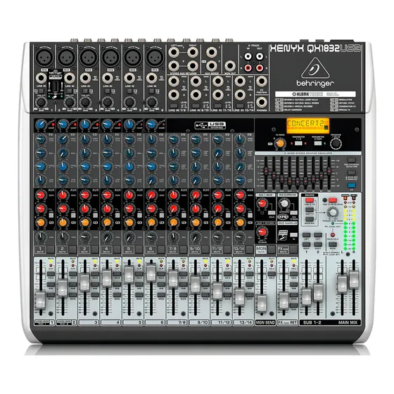 Mesa De Som Behringer Xenyx Qx1832 14 Canais 127/220V